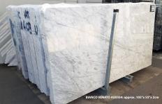 Fourniture dalles brillantes 2 cm en marbre naturel BIANCO VENATO U0304. Détail image photos 