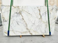 Fourniture dalles brillantes 2 cm en marbre naturel CALACATTA ORO 1746. Détail image photos 