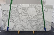 Fourniture dalles brillantes 0.8 cm en marbre naturel CALACATTA 1230. Détail image photos 