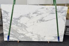 Fourniture dalles brillantes 0.8 cm en marbre naturel CALACATTA 1301. Détail image photos 