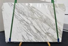 Fourniture dalles brillantes 0.8 cm en marbre naturel CALACATTA 1344. Détail image photos 