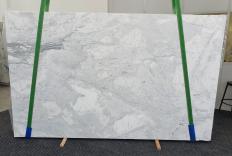 Fourniture dalles brillantes 0.8 cm en marbre naturel CALACATTA 1436. Détail image photos 
