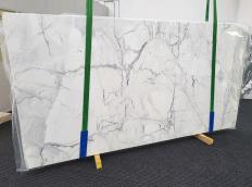 Fourniture dalles brillantes 0.8 cm en marbre naturel CALACATTA 1508. Détail image photos 