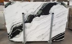Fourniture dalles brillantes 0.8 cm en marbre naturel PANDA 1517M. Détail image photos 