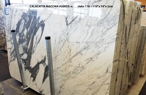 CALACATTA MACCHIAdalle marbre italien brillant SL2CM,  285 x 187 x 2 cm pierre naturel (disponible en Veneto, Italie) 