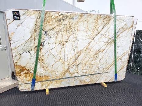 CALACATTA GOLD SPIDERdalle marbre italien brillant Slab #48,  316 x 195 x 2 cm pierre naturel (disponible en Veneto, Italie) 